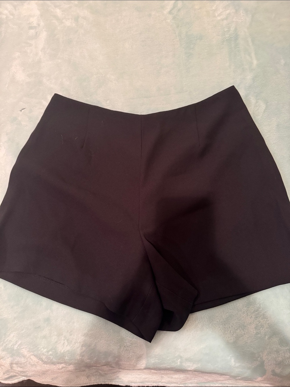High-Waist Black Women's Tailored Shorts